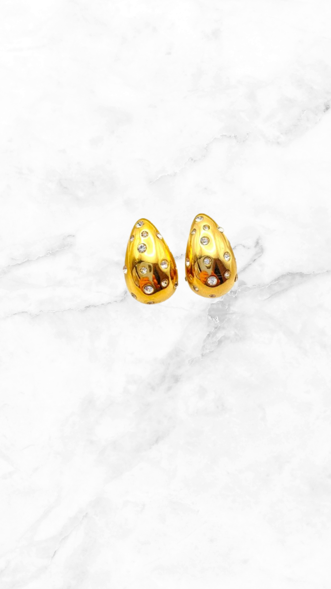 Arete Gotas Zirconia Acero