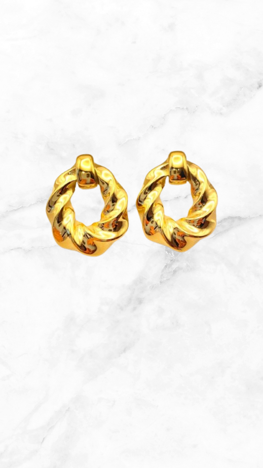 Arete Oval Twist Acero