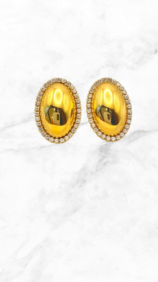 Arete Oval Zirconias Acero