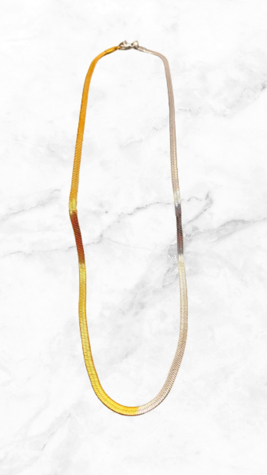 Cadena Snake Bicolor 4mm Acero