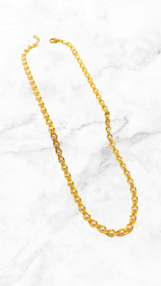 Choker Eslabón Perla 2