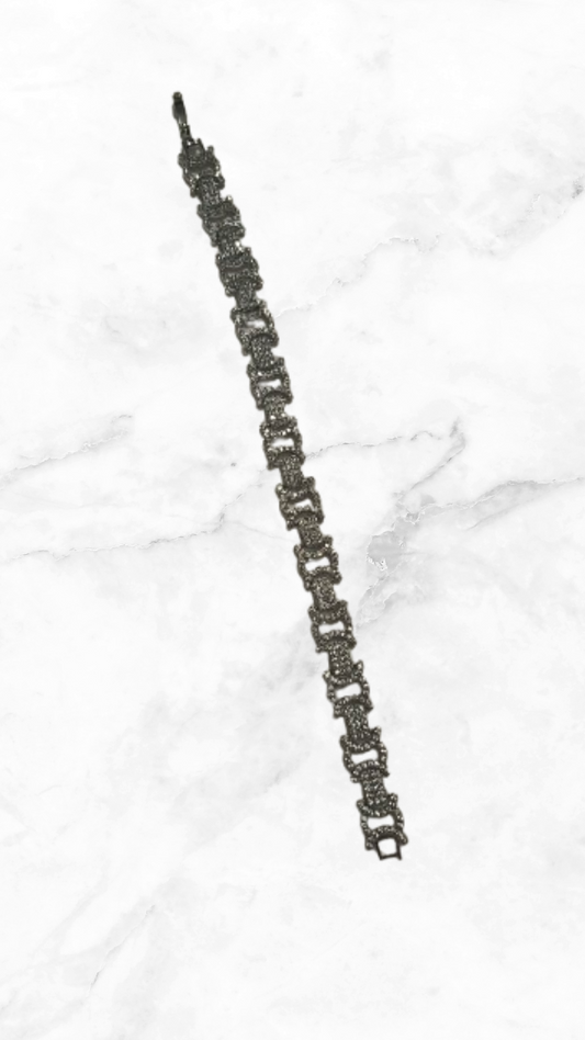 Pulsera Estilo Vintage Plateada